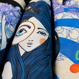 Songs of Siren / Cotton and Silk / 65x65 cm