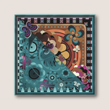 Jardin Automne / İpek / 100x100 cm